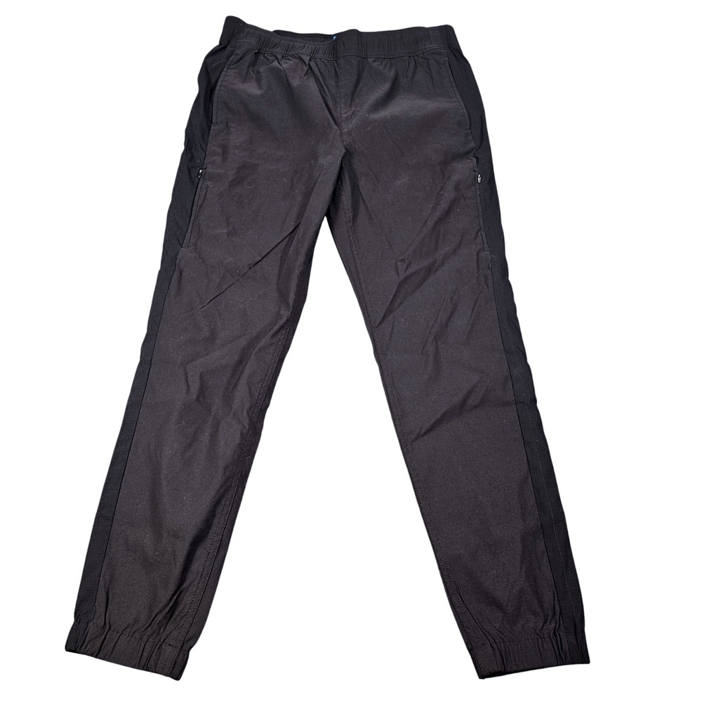First Ascent Eddie Bauer Womens Black Jogger Pants Elastic Waist Drawstring 6